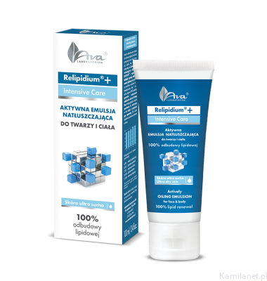 AVA Relipidium ® + Aktywna emulsja natłuszczająca do twarzy i ciała 100 ml