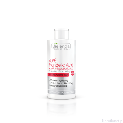 40% Kwas Migdałowy + AHA + Kwas Laktobionowy Profesjonalny peeling,