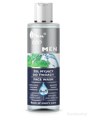 AVA Żel myjący do twarzy i ciała 200ml ECO MEN