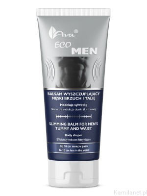 AVA Balsam wyszczuplający męski brzuch i talię Modeluje sylwetkę 200ml nawet 10cm mniej