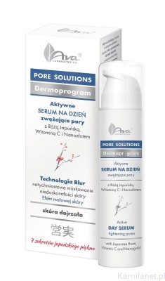 AVA Serum na dzień zwężające pory z wyciągiem z róży japońskiej 50ml PORE SOLUTIONS