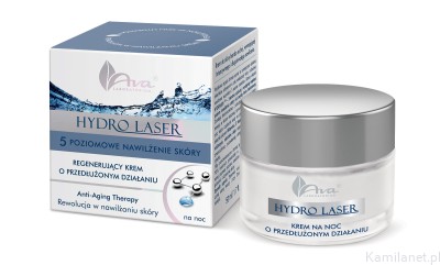 AVA KREM NA NOC regenerujący o przedłużonym działaniu 50 ml HYDRO LASER