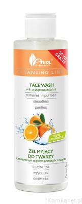 AVA CLEANSING LINE Żel myjący do twarzy z naturalnym olejkiem pomarańczowym 200ml (id: 1631)