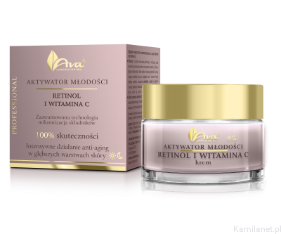 Aktywatory Młodości RETINOL i WITAMINA C krem do twarzy 50 ml AVA (id: 2304)