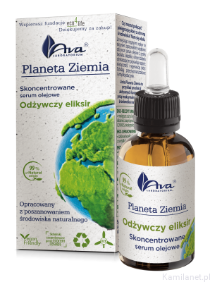 Planeta Ziemia Skoncentrowane serum olejowe Odżywczy eliksir 30 ml AVA Laboratorium Kosmetyczne