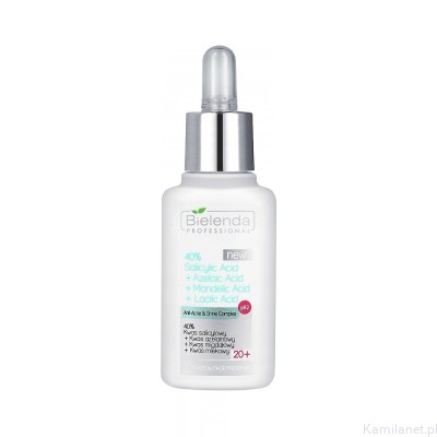 BIELENDA ANTI ACNE PROGRAM 40% KWAS SALICYLOWY+ KWAS AZELAINOWY+ KWAS MIGDAŁOWY+ KWAS MLEKOWY PH 2 30G (id: 2500)