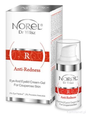 Anti-Redness Krem-żel pod oczy i na powieki dla cery naczynkowej 15ml DZ 242 NOREL (id: 2701)