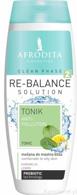 Afrodita Cosmetics CLEAN PHASE - Tonik Re-Balance - skóra normalna i mieszana (id: 2880)