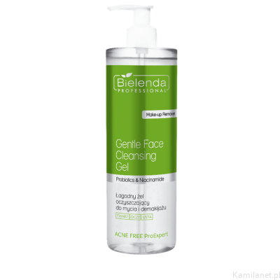 Łagodny żel oczyszczający do twarzy, oczu i ust 500g ACNE FREE PRO EXPERT Bielenda (id: 3052)