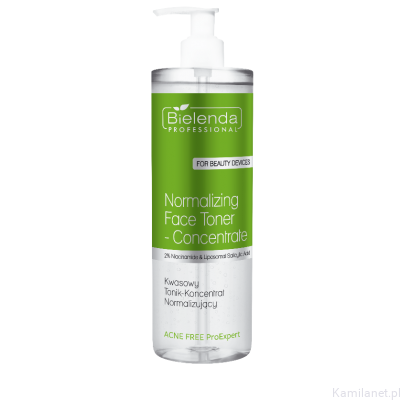 Kwasowy koncentrat – tonik 500 ml ACNE FREE PRO EXPERT Bielenda (1) (id: 3053)