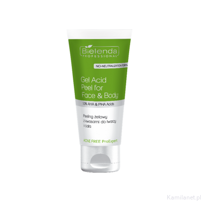 Peeling żelowy do twarzy i ciała z kwasami 150ml ACNE FREE PRO EXPERT Bielenda (id: 3054)