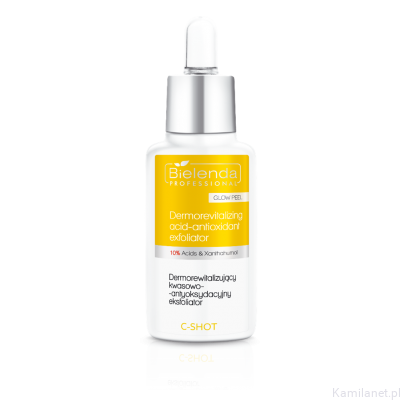 C-SHOT Dermorewitalizujący kwasowo-antyoksydacyjny eksfoliator 10% GLOW PEEL 30 ml Bielenda Professional (id: 3194)