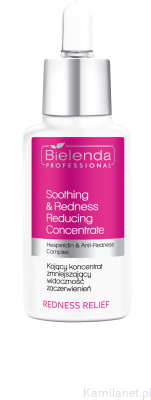 REDNESS RELIEF Kojący koncentrat zmniejszający widoczność zaczerwienień, 30 ml Bielenda Professional (id: 3214)