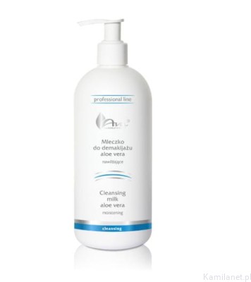 Mleczko do demakijażu aloe vera, nawilżające 500 ml Ava Professional (id: 594)