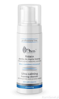 Kojąca pianka do mycia z hesperydyną i wąkrotką azjatycką 150 ml Ava Professional