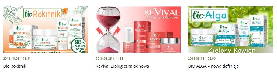 Odświeżone linie Bio alga i Bio rokitnik oraza nowość REVIVAL od AVA LABORATORIUM